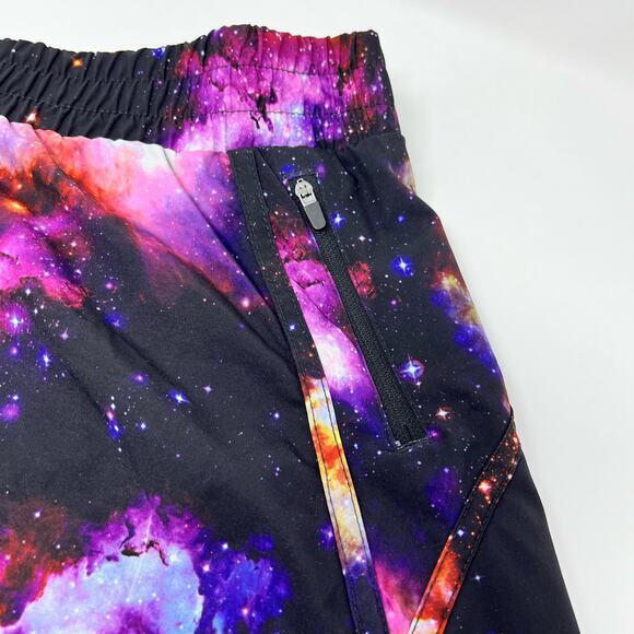 Avia Running Shorts Womens XXL Colorful Galaxy Pockets Athletic‎ Athleisure - Picture 3 of 6
